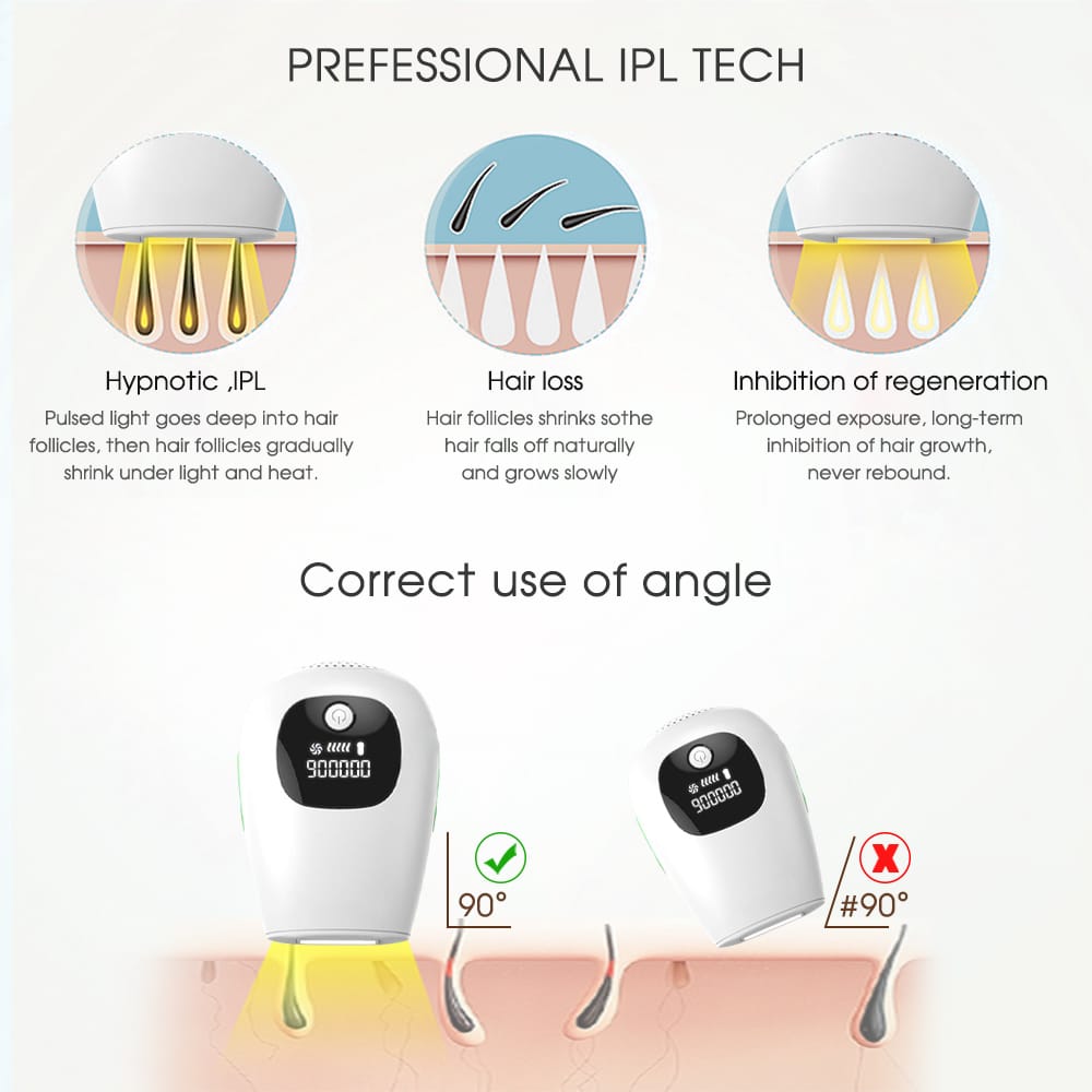 IPL Laser Permanent Hair Removing Device