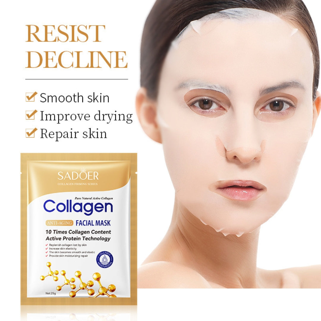 5 PCS Collagen Anti-Aging Facial Sheet Mask