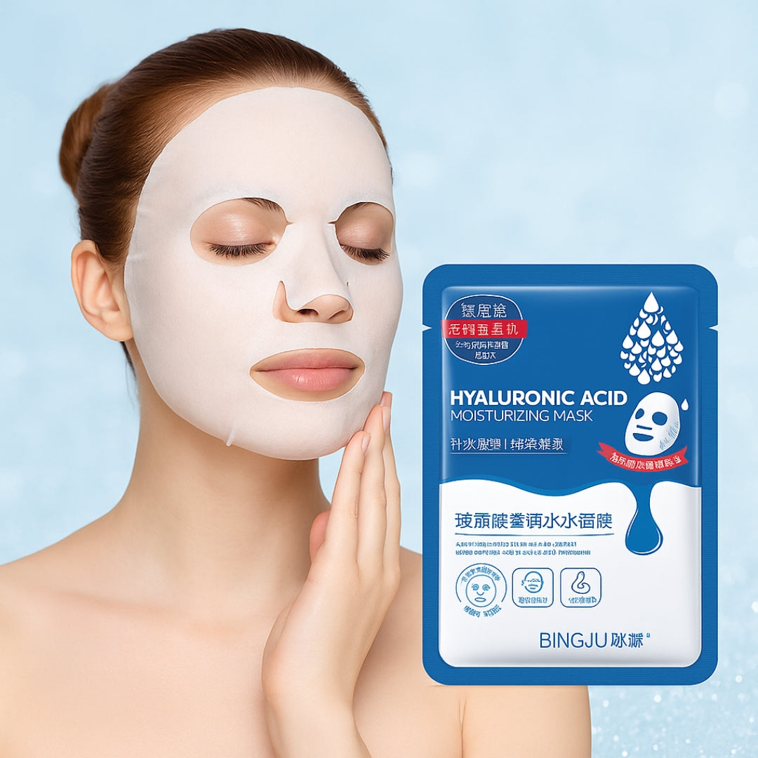 5 PCS Hyaluronic Acid Korean Moisturizing Facial Sheet Mask