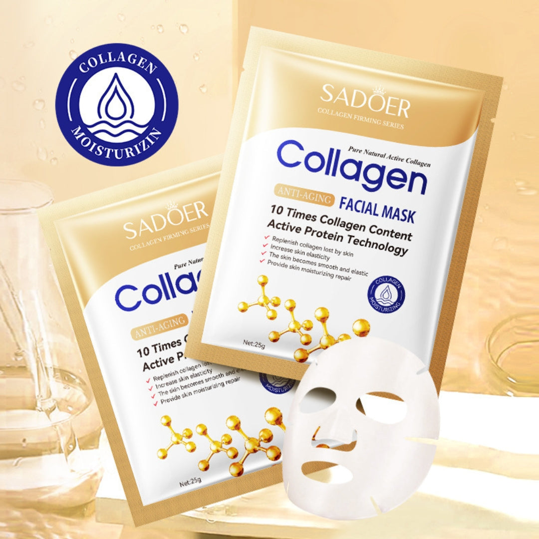 5 PCS Collagen Anti-Aging Facial Sheet Mask