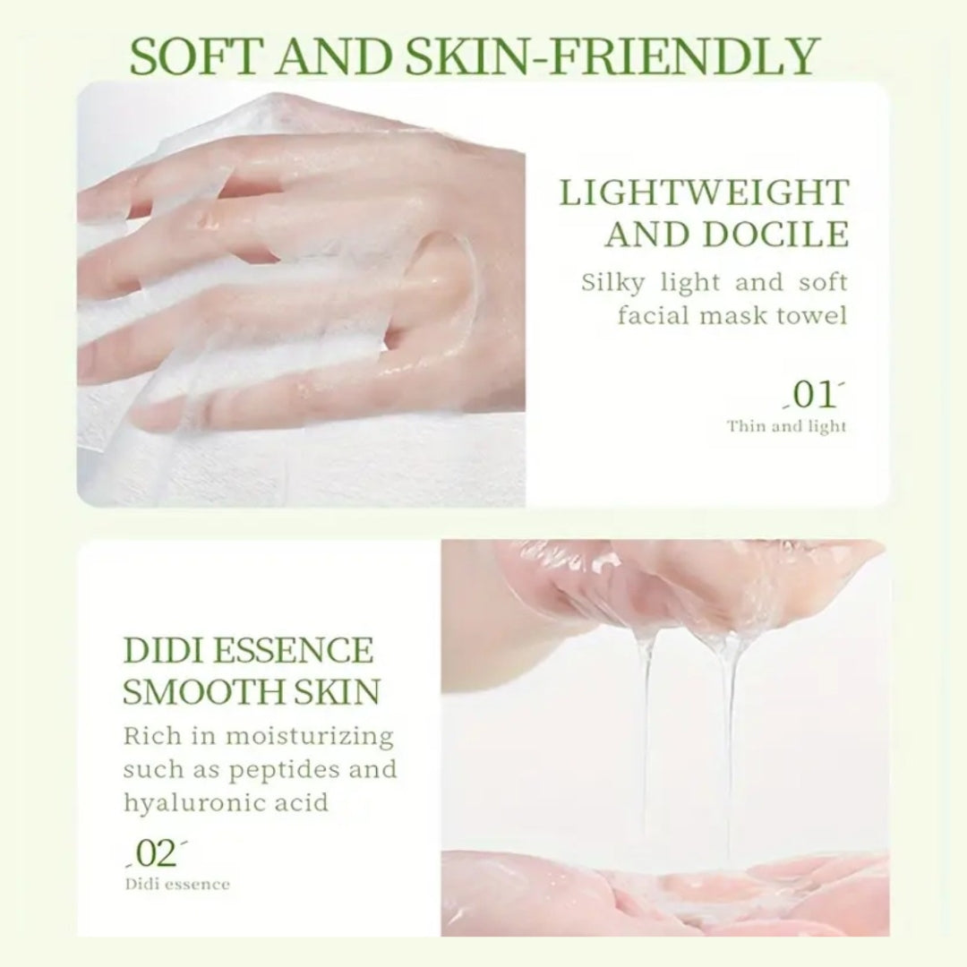5 PCS Snail Essence Moisturizing Facial Sheet Mask