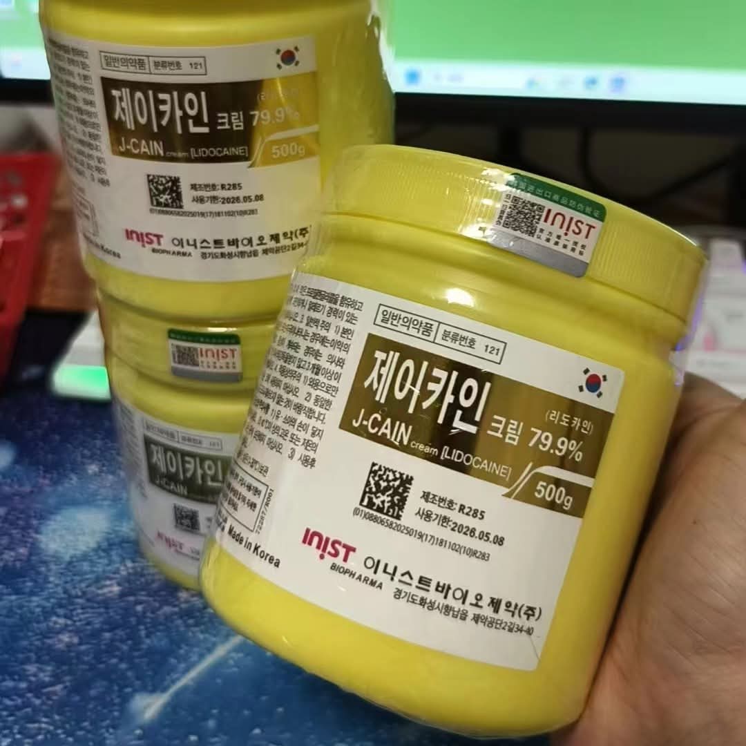 J-Cain Yellow-Gold Original Korea Numbing Cream For Microneedling Tattoo